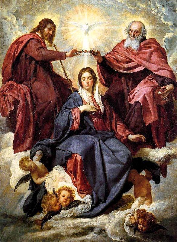 Diego Velazquez Coronation of the Virgin oil painting image